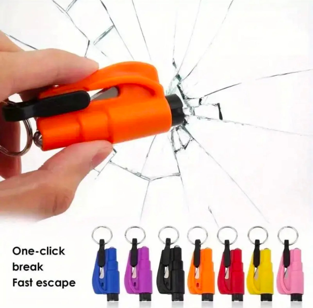 Emergency Seatbelt Cutter & Window Breaker โ Life-Saving Escape Tool